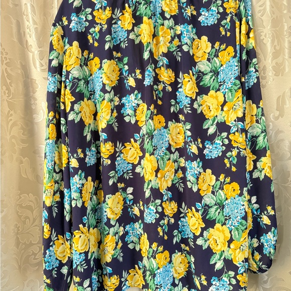 Counterparts Floral Blouse - Yellow and Blue - Picture 5 of 6